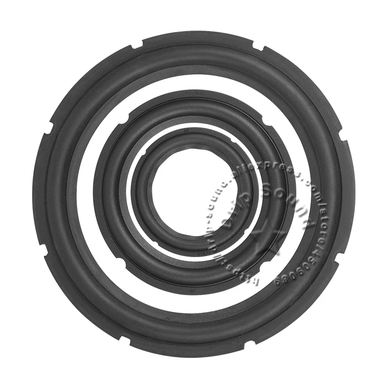 2pcs 4"/5"/6.5"/8"/10"/12" Inch Speaker Rubber Folded Edge Ring Loudspeaker Woofer Repair Side Surround Circle Replacement Parts