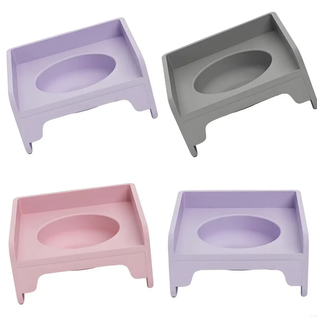 62KD Raised Pet Feeder Dish NonSlip ABS Plastic Water Bowl for Pet Dog and Cats Feeding and Watering Accessories