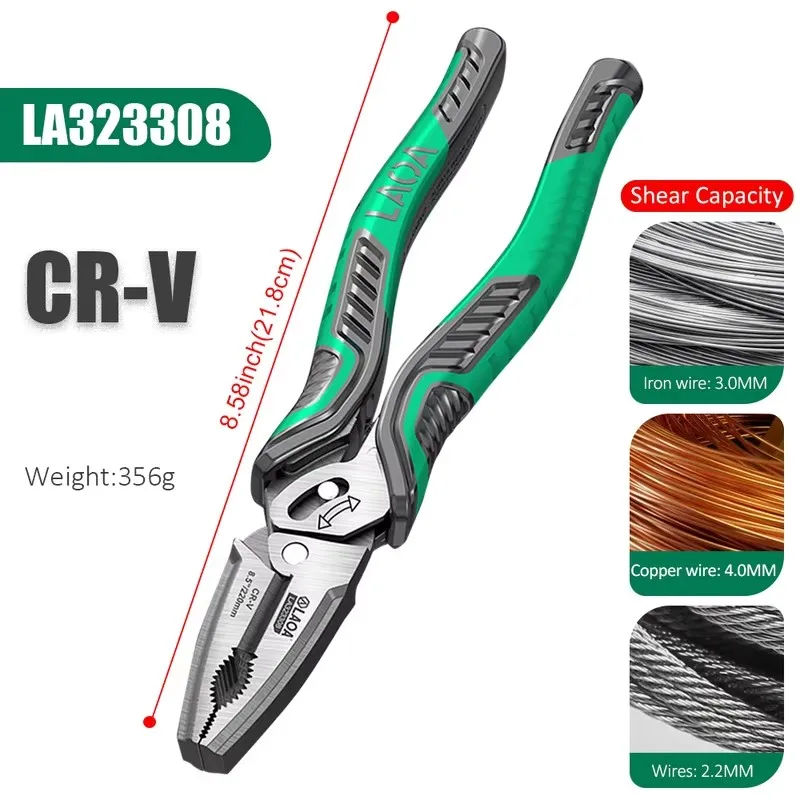 LAOA Industrial eccentric labor-saving wire cutters, dual labor-saving vise, wave shank, multi-axis labor-saving CR-V