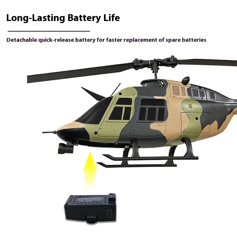 Re Era'S Neuer C138 Einzelpropeller-Fernbedienungshubschrauber ohne Querruder, 4 Kanäle, fester hoher optischer Durchfluss