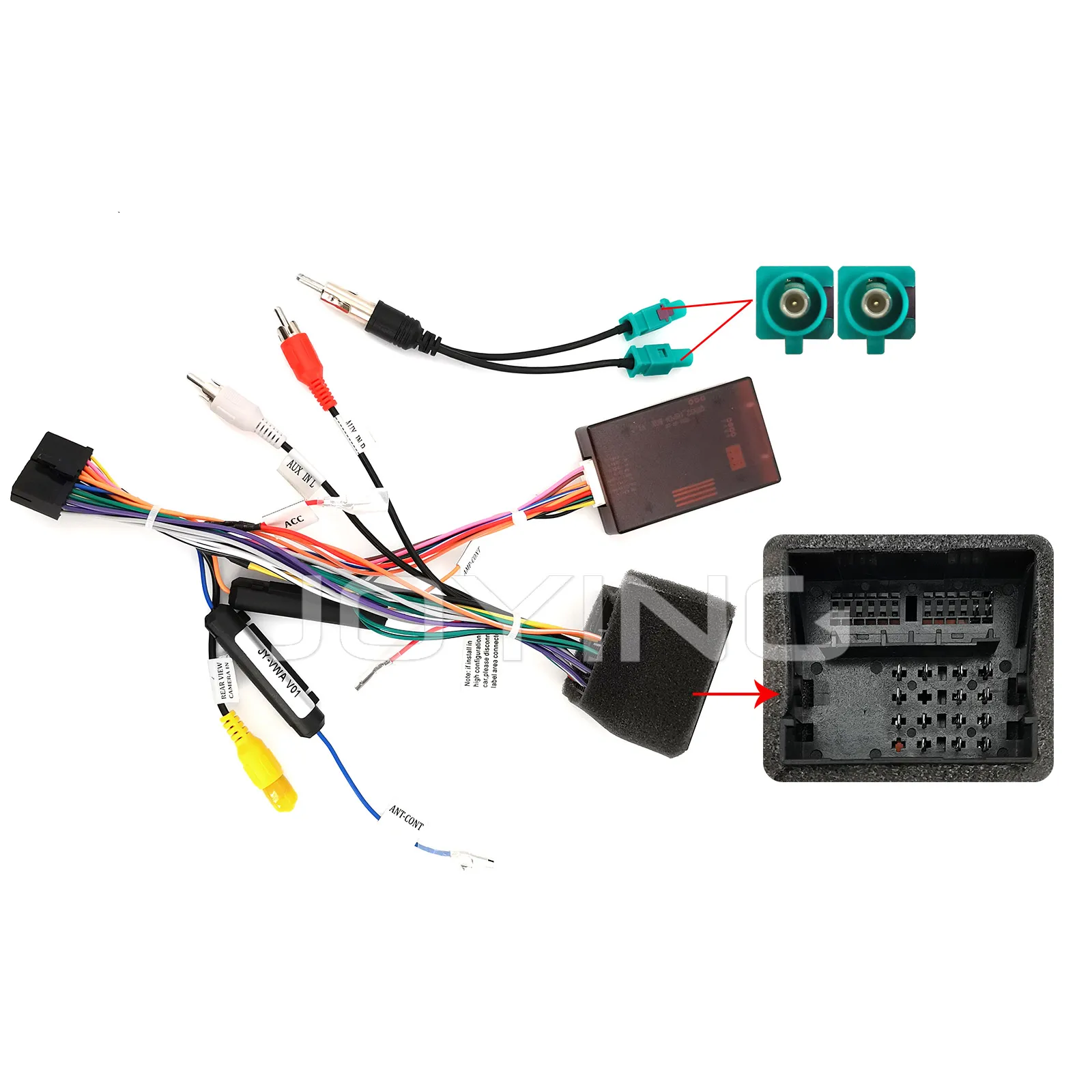 

JOYING Connection Canbus Harness Wiring Adaptor for VW Touareg