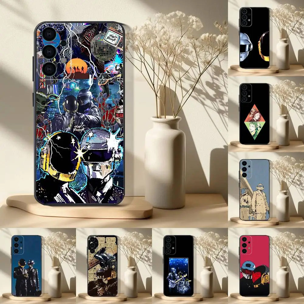 

D-Daft Punk Band Phone Case For Samsung S 25,24,23,22,30,21,10,9,Ultra,Plus,Lite,FE,4,5G Black Soft Case