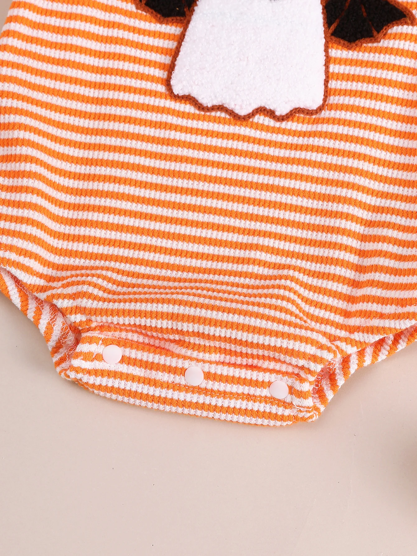 Säugling Kleinkind Geist besticktes Muster Latzhose Baby Strampler Anzug Crawler Kleidung mit verstellbaren Trägern – Detail 3