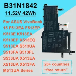 ASUS VivoBook 15 용 노트북 배터리, B31N1842, F513EA, K513E, K513EA, M513IA, S513EA, S531FA, S531FL, S533UA, X513EQ, X513UA, X513UA, X531FA