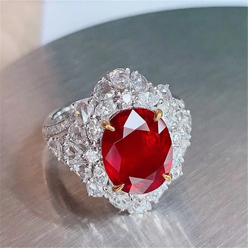 Women's Ruby Multi-Color Open-Ended 925 Sterling Silver Ring