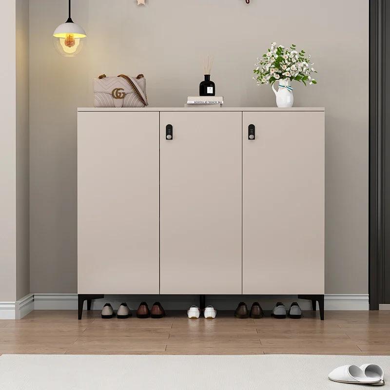 Zapatero cerrado para exteriores, organizador de zapatos, muebles para sala de estar, puerta de cepillo de dientes, estante de armario de almacenamiento para zapatos