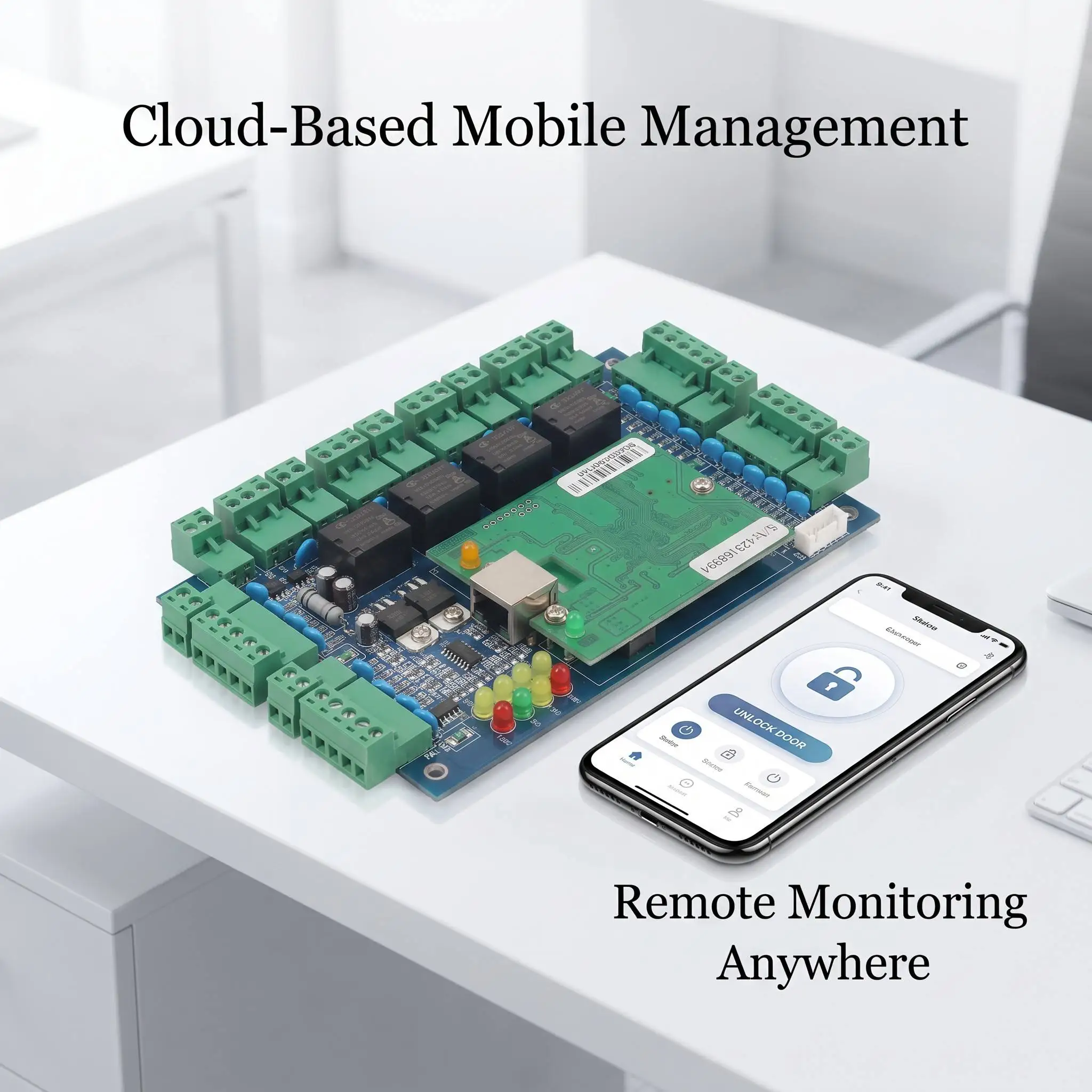 Immagine 5: Pannello di controllo accessi intelligente TCP/IP Wiegand 26 Rete Singola Doppia Soluzioni di sicurezza a quattro porte Sistema di accesso con software