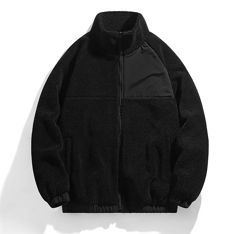 Ayrbao Winter Fleece Jacket Men Black 4