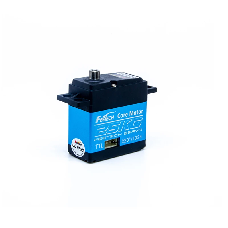 7.V Standard Size DIY Robot Servo Motor RC Project 25Kg TTL Serial Bus Control Feedback 300 Degree Metal Gear Includes USB Cable