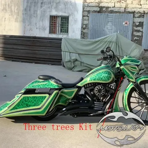 할리 투어링 스트리트 글라이드 로드 킹 2009-2013 용 휠 볼트 온 레이크 넥 트리플 트리 키트, 배거 수리, 26 인치