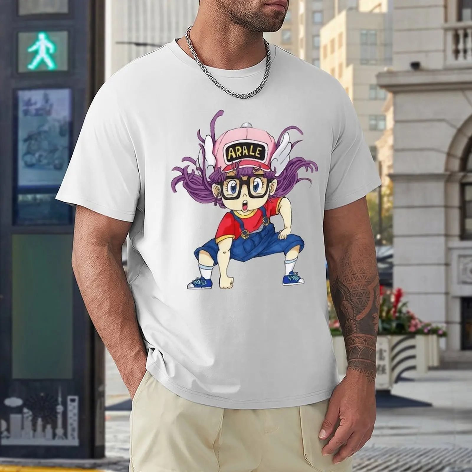 Arale Gear 2nd Chiffon Top T-shirt Crewneck Motion Tees Funny Home Cool Eur Size