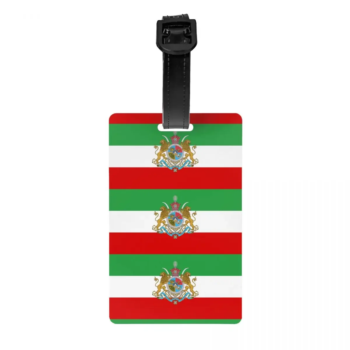 

Imperial Coat Of Arms Iran Luggage Tag for Travel Suitcase Iranian Lion Privacy Cover Name ID Card