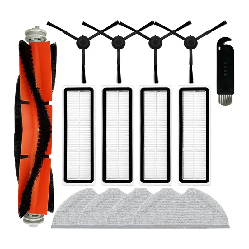 Repuesto de cepillo lateral principal para coche, mopa con filtro Hepa para Dreame Bot D9 Max/Pro D9/D9 Mistral/D9 Mistral Pro