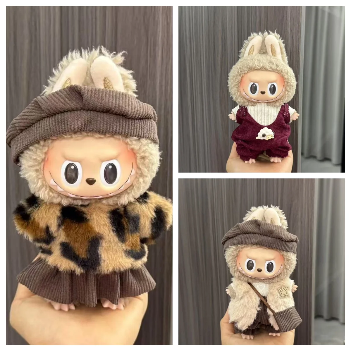 

17cm Doll Clothes Set For Labubu (No Doll) Girl Boy Outfits 1st/2nd Gen Vinyl Art Toys 6.7" Designer Doll Clothing Dress