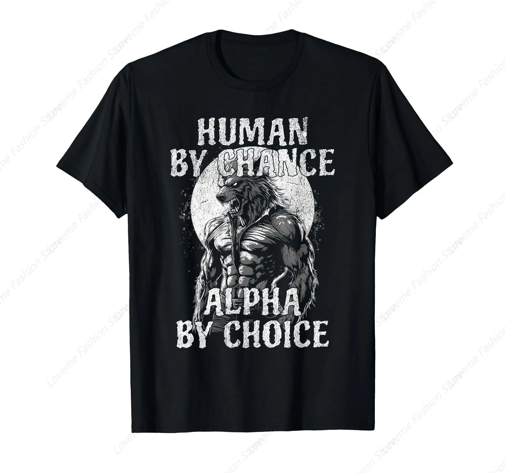 Camiseta engraçada Meme Human By Chance Alpha By Choice
