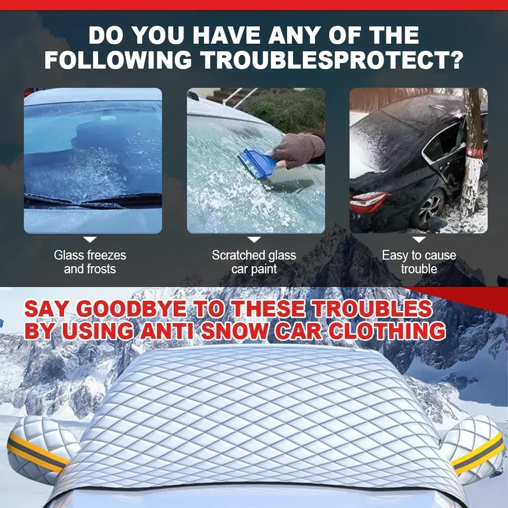 

Auto Windshield Snow Protector Magnetic Winter Cover Ice Frost Shield Sun Shade Visor for Car Truck Van SUV Exterior Accessories