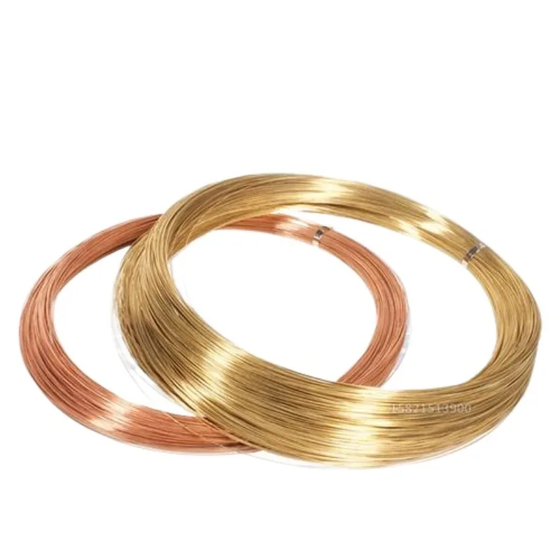 

1/5/10M H59 Brass Wire T2 Copper Wire 0.2-5mm Conductive Thread for DIY Crafts Jewelry Making