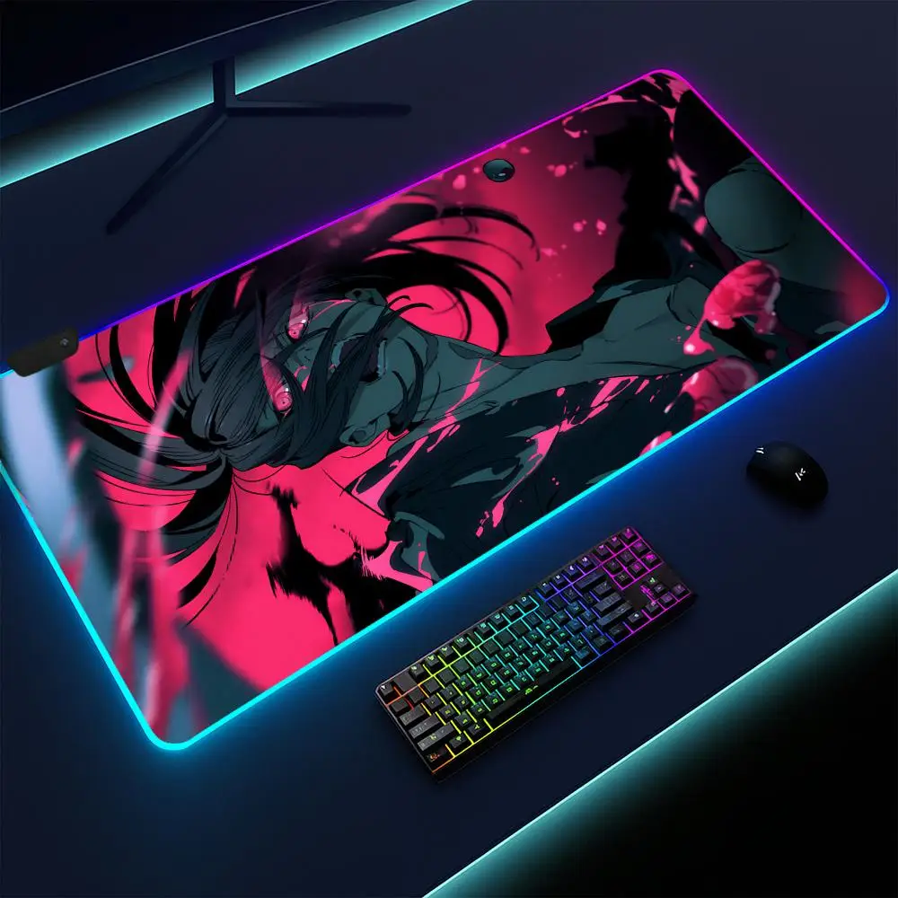 

Dororo Mouse Pad Gaming mat, LED lighted, non-slip base, waterproof, large deskpad, soft surface