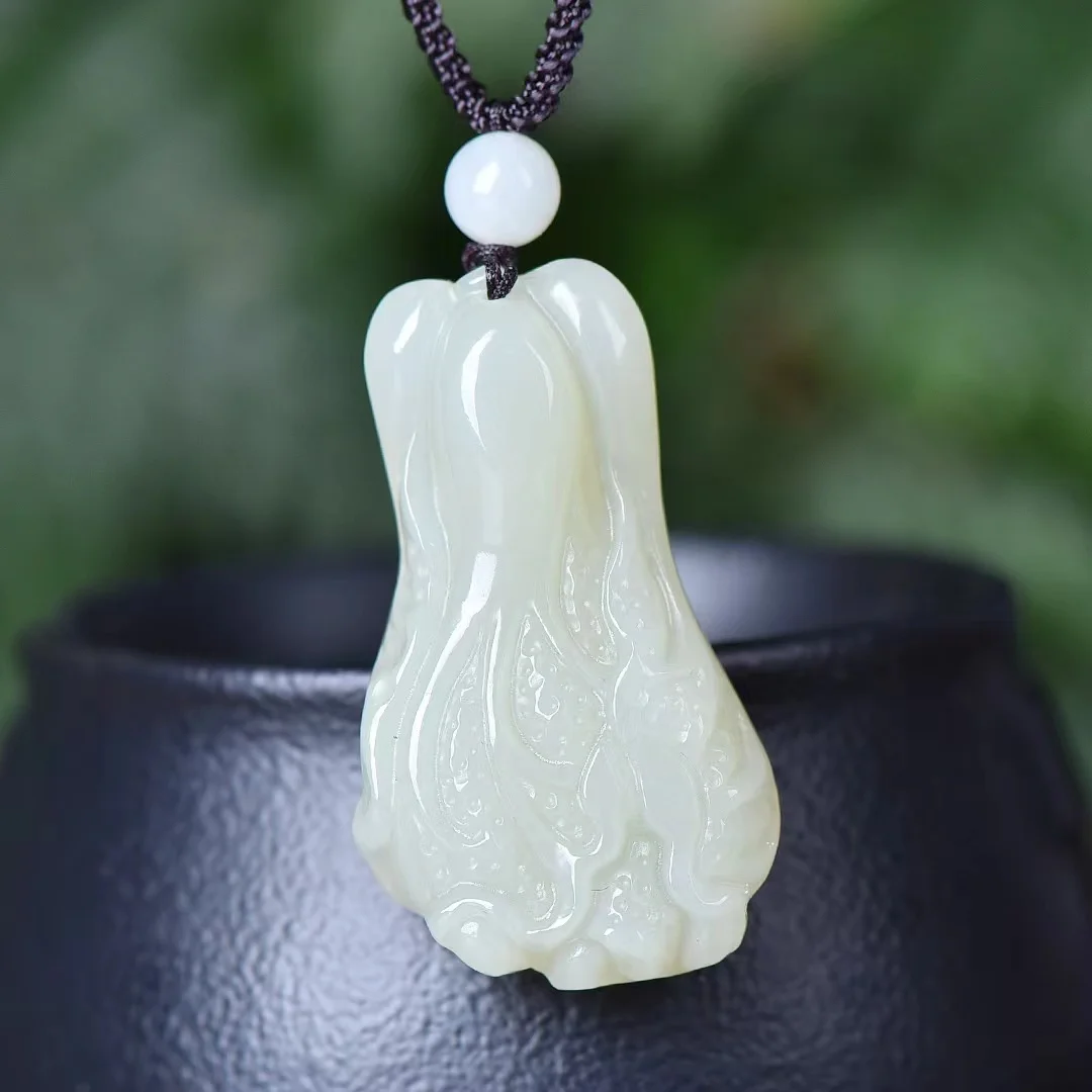 Hetian Jade Cabbage Pendant jewelry 4164#