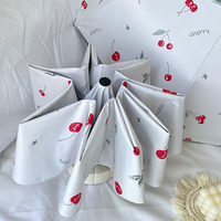 8-Rib Automatic folding Umbrella - Compact, lightweight, durable, UV protection - rain and sun umbrella, automatic sunshade 01