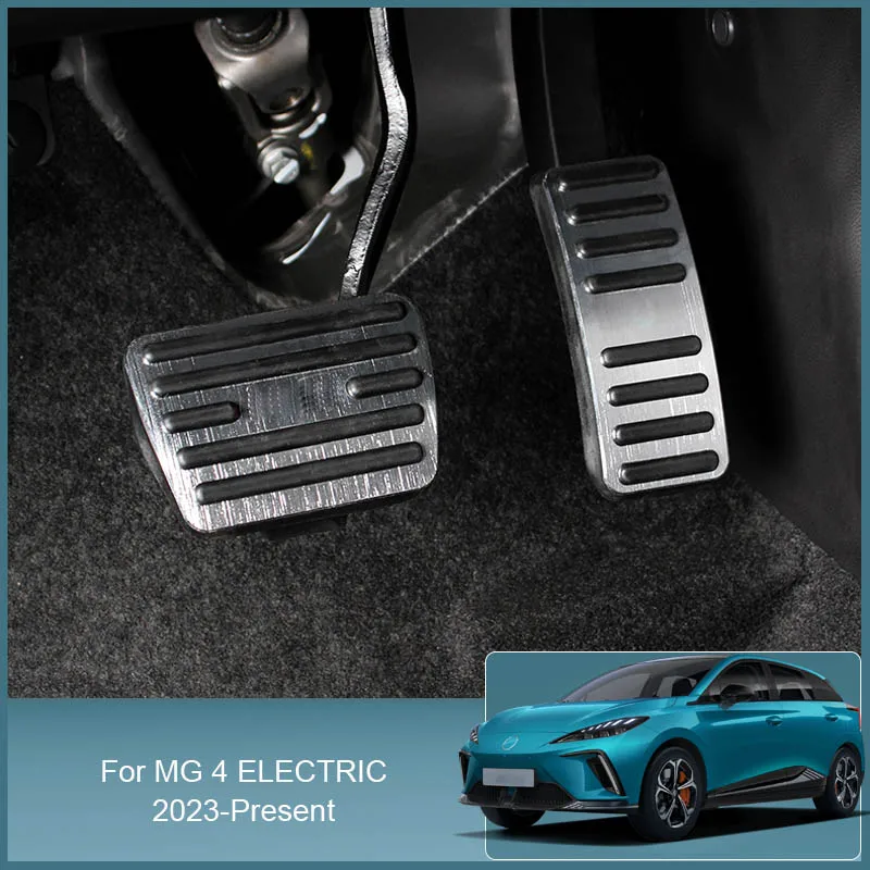 2pcs Gas Pedal Foot Pedal For MG 4 Electric 2022-2025 Car Styling Accelerator Sequins Decoration Cover Internal Auto Accessories