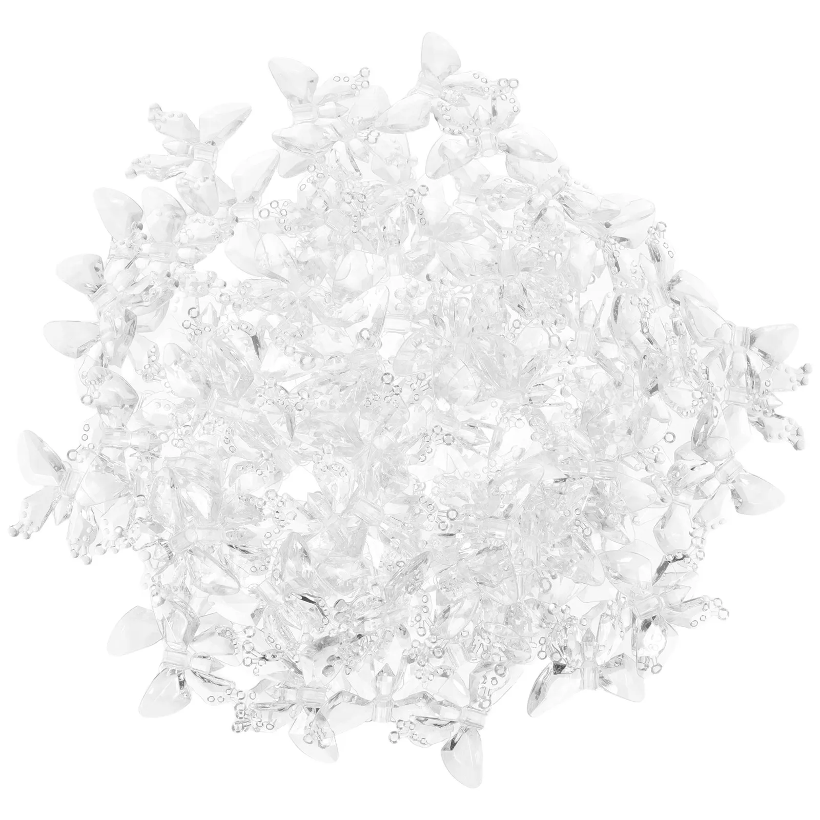 

100 шт. пластиковых декоративных колпачков-бабочек для светодиодных гирлянд, сменные элементы для фейерверков, романтические свадебные украшения