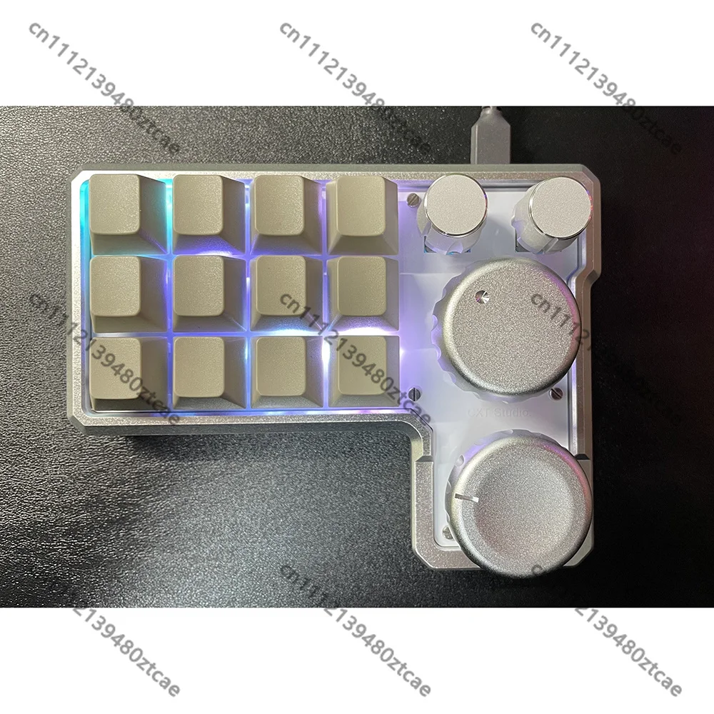 Aluminum Alloy Snap-on Rotary Knob 4Pcs Replacement Control Knobs for Small Mechanical Keyboard