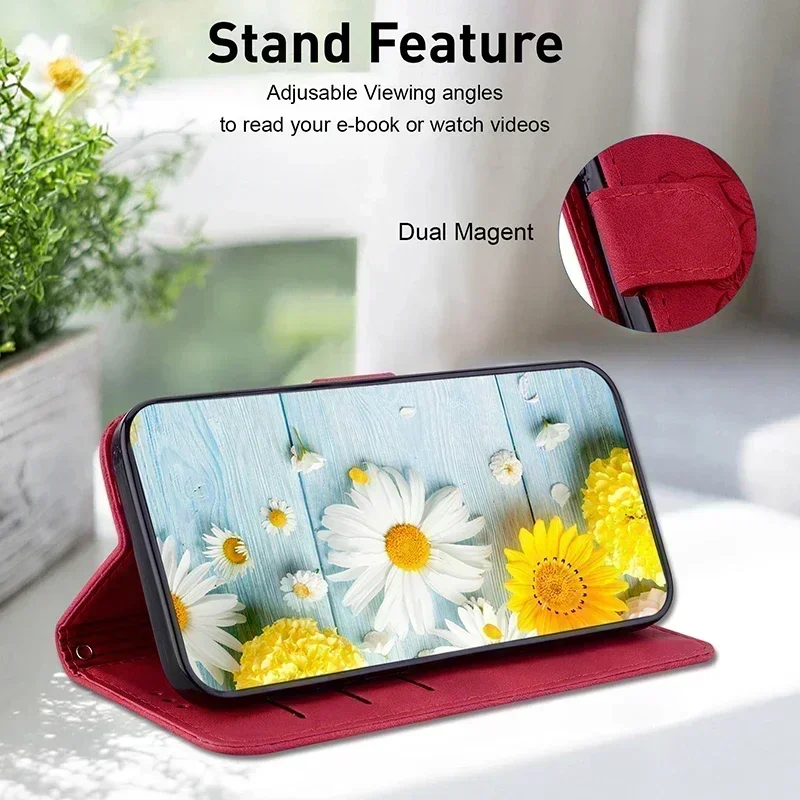 Magnetic Leather Phone Case For Honor X60i X9B X9C X8B x7b X7C X6B X6A X7A X8A X5 X7 X8 X9 5G Plus Flip Cover Wallet Case