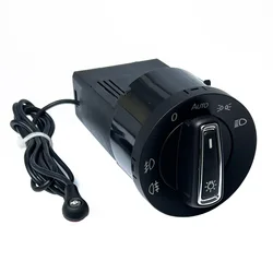 Chrome Headlight Fog Control Switch Fog Light with Auto Sensor For Transpoter T4 Passat B5 B5.5 New Beetle Bora golf Mk4