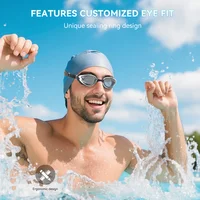Lunettes de natation professionnelles Anti-buée, étanches, sans fuite, Protection UV 100% pour hommes, femmes et adultes 3