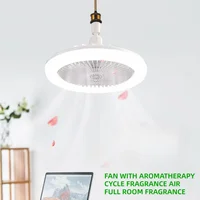 Ventilateur de Plafond Rotatif avec Télécommande, Lampe d'Éclairage, Convertisseur, Base d'Éclairage, Chambre à Coucher, Salon, Flamme ATA, 3 en 1 2