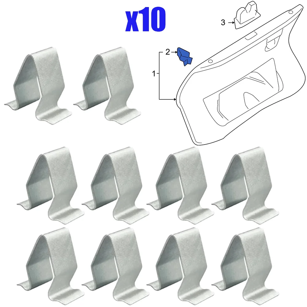 Carro Porta Faixa Forro Fastener Clips, Rebite, Tronco, Retainer bagageira, Metal Clip, VW Seat, Audi A4, A6, 4B0867276A, Novo, 10pcs