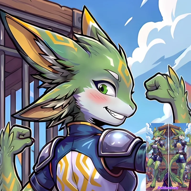 

Dakimakura Anime Pillow Case Furry Zinnia Double-sided Print Of Life-size Body Pillowcase Gifts