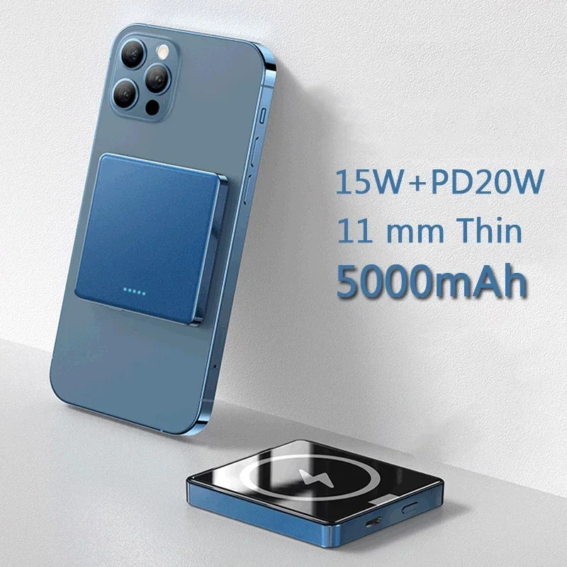 10000mAh Portable Magnetic Wireless Power Bank 20W Fast Charger For iphone 12 13 14 15 16 Pro Max Mobile Phone External Battery