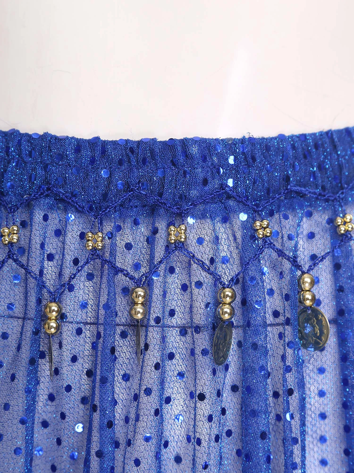 المرأة تنورة رقص البطن هش الصوت صنع شرابة مطرزة بقماش شفاف غير النظامية هيم مرونة تنورة وسط للرقص الشعبي الهندي