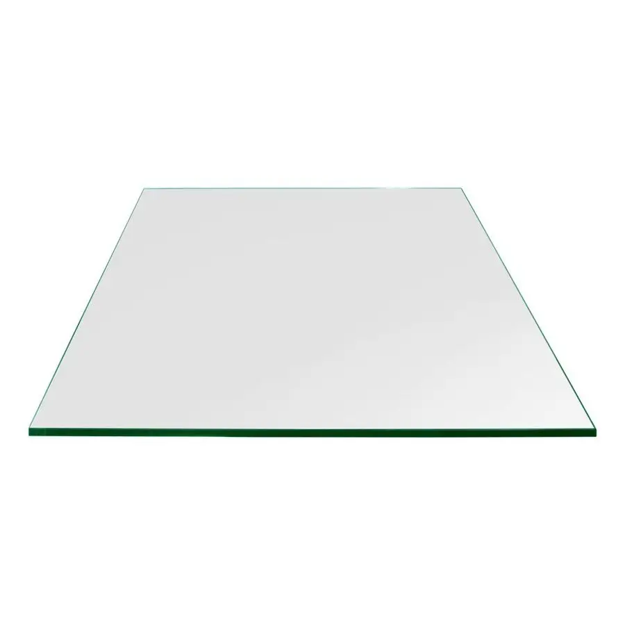

Glass 20 inch Square Glass Table Top Tempered 1 4 Thick Glass Surface, Safe Flat Polished, Eased Corners, Multipurpose for Dini