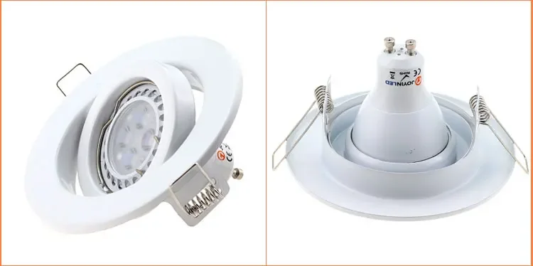 Mini ajustável embutido Spot Light, LED Downlight, Lâmpada, Casa, Interior, Novo Design, Perfil Branco, 6W, GU10