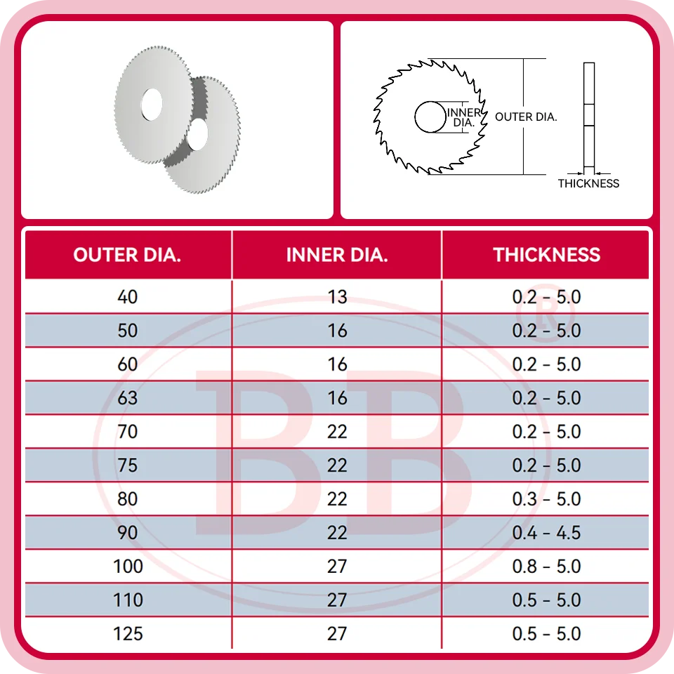 Saw Blade Circular Milling Cutting Disc Tool CNC Slot Machining Tungsten Carbide Steel Diameter 40 50 60 Slitting Metal slither