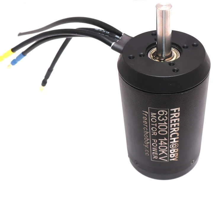 

New New63100 Sensored 140kv 5000W 10N.m Dc Outrunner Brushless Motor for Electric Skateboard Mountain Board off Road Bike Propu