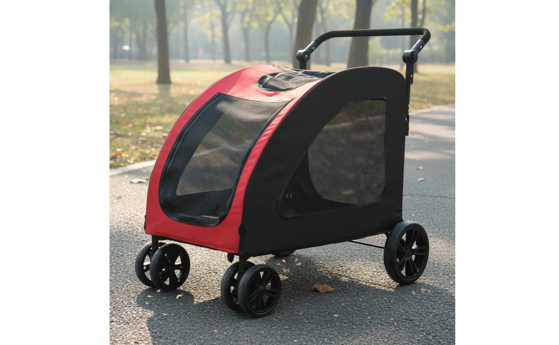 Large Dog Stroller Breathable Mesh Foldable Dog Stroller Supportive Ride Removable Liner for Outdoor Walks, Travel Large Dog Stroller Breathable Mesh Foldable Dog Stroller Supportive Ride Removable Liner for Outdoor Walks, Travel
