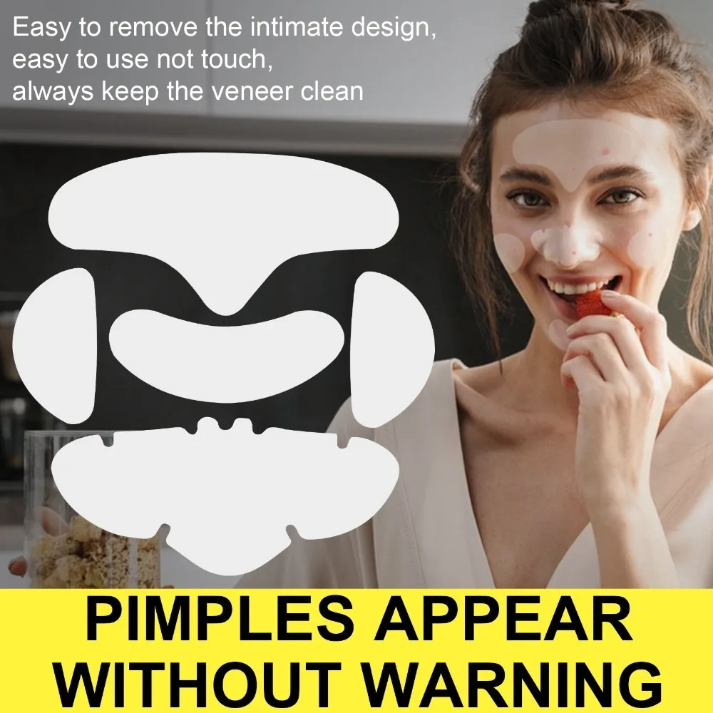 إزالة حب الشباب الغروانية المائية الكبيرة بقع بثرة الوجه بالكامل للأنف والذقن والجبهة والخد وحماية البشرة وتنظيف الوجه