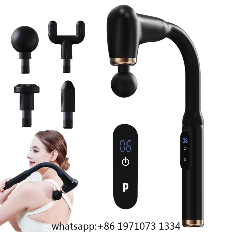 Fascia gun Handle Elbow 3 Modes  6 Gears Adjust Muscle Relaxation  Massage Percussion Hammer for Athletes