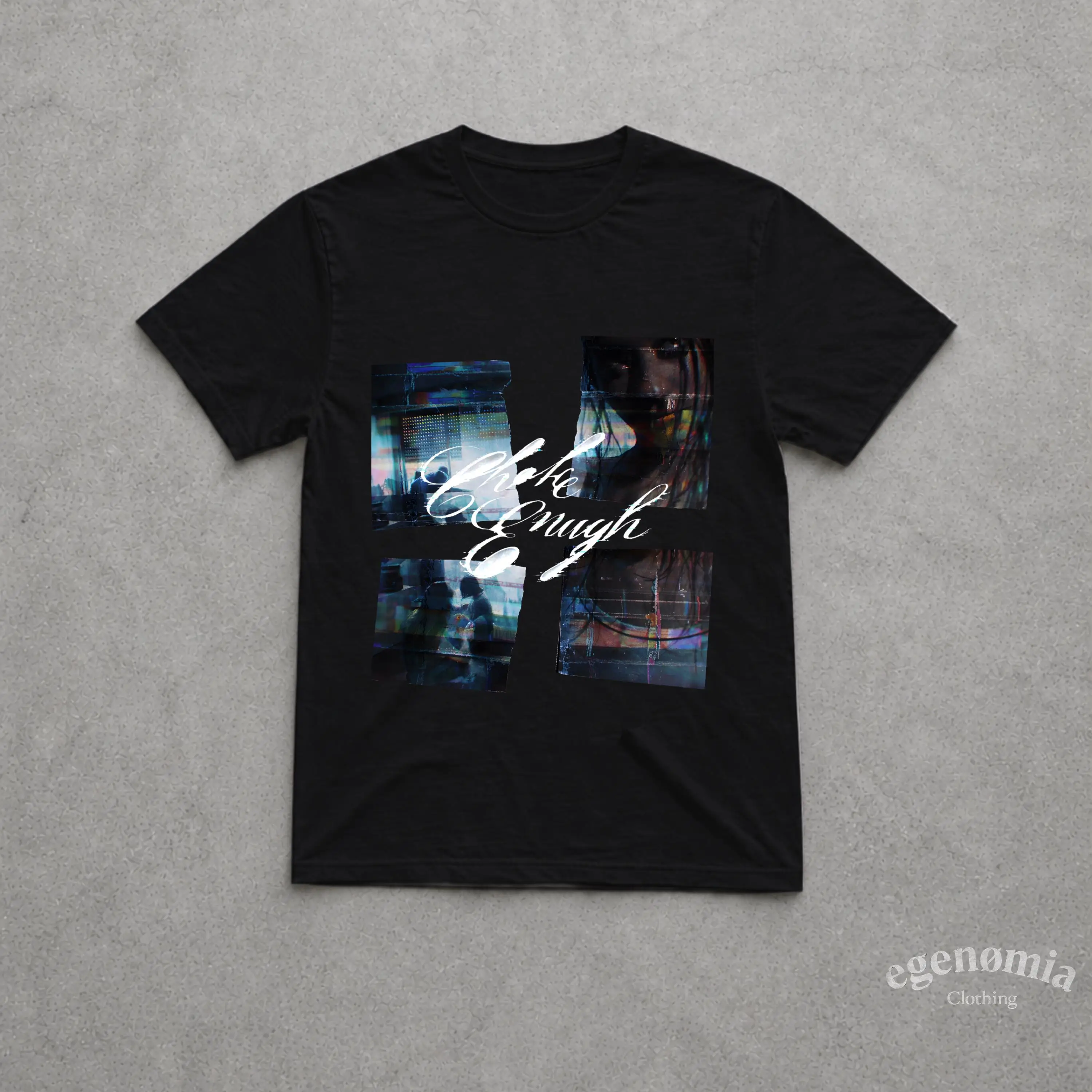 Oklou Choke Enough Album T-shirt, Hyperpop Y2K Pattern T-shirt, Blade Drain Gang Edgy Ecco2k T-shirt Inspired By Twigs Bjork