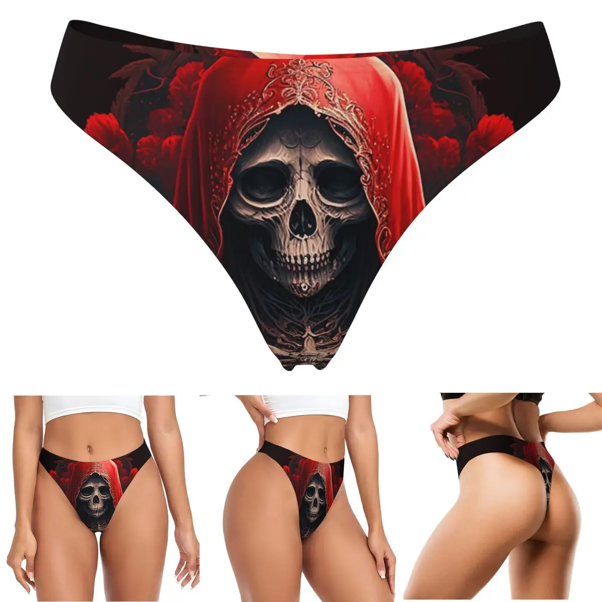 calcinhas-g-string-personalizadas-santa-muerte-goth-mexicana-com-estampa-de-caveira-respiraveis-elasticas-e-confortaveis-para-mulheres