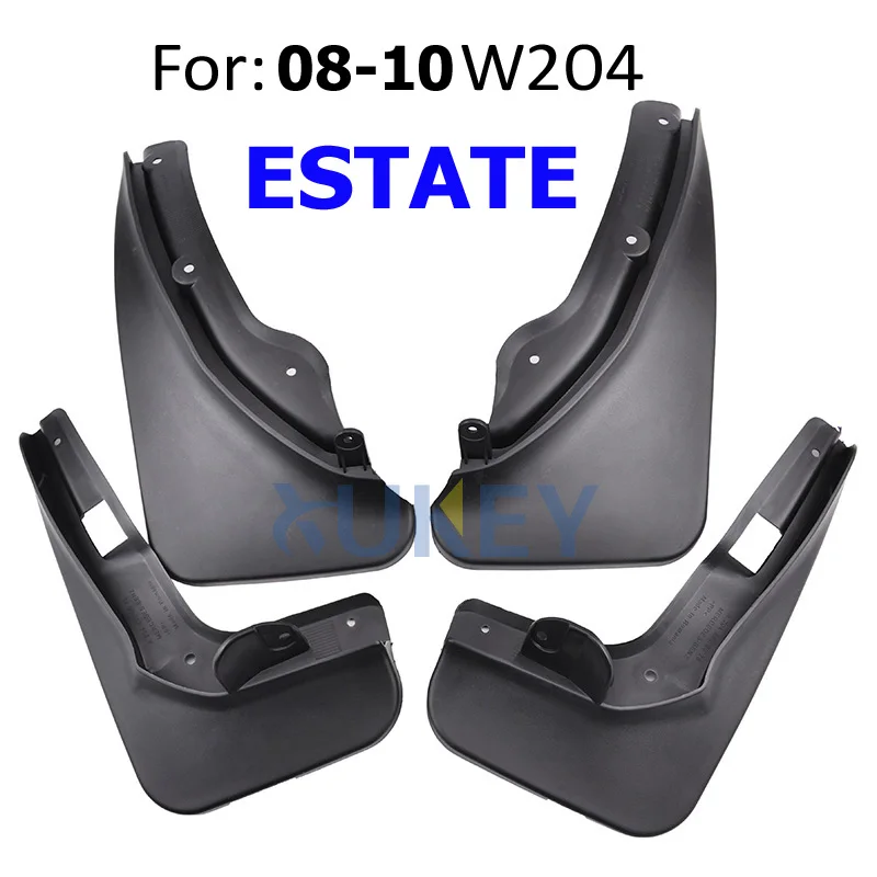 For Mercedes Benz C Class C-Class W204 S204 Estate Wagon 2008 2009 2010 Car Mud Flaps Mud Flap Splash Guards Front Rear Fender