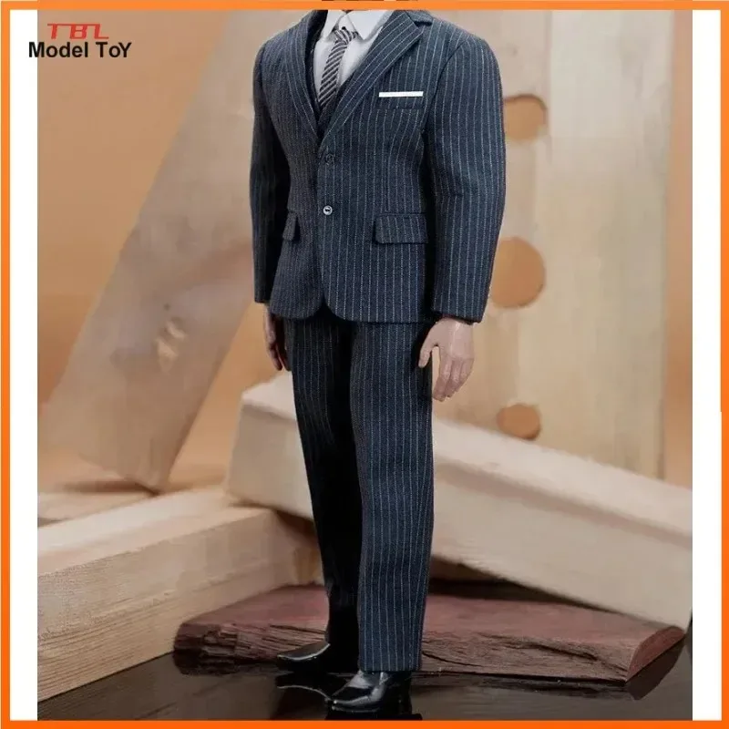 

M05 1/6 Scale Britain Gentleman Suit with Stripes Casual Wear Clothes Model for 12'' Male Soldier Figure PH TBL M34 Strong Body