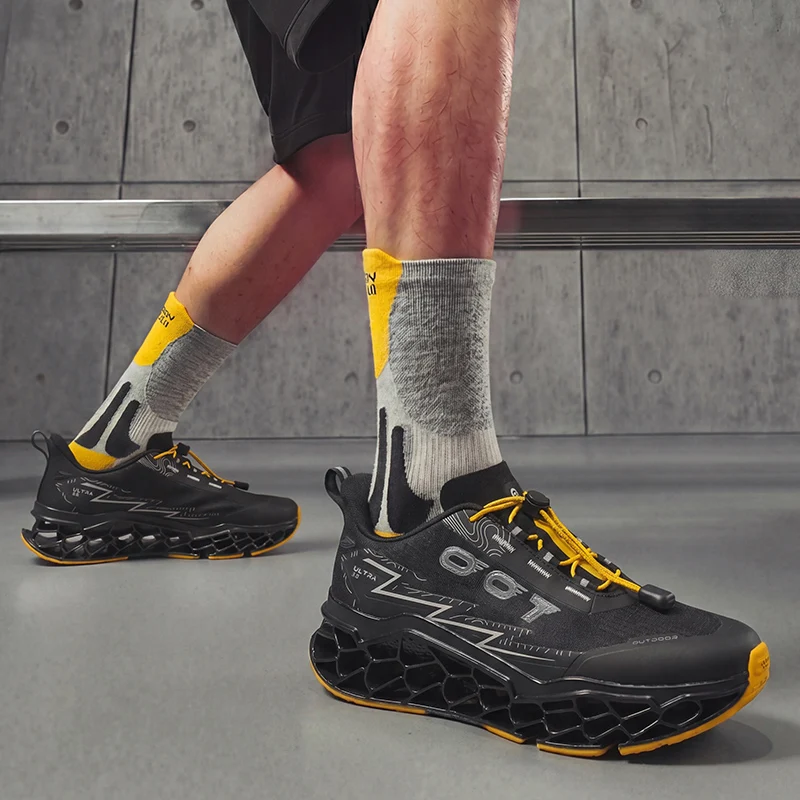 

Summer New Men'S Sports Shoes 3D Printed Sole Running Shoes Lightweight Soft Sole Comfortable Breathable Casual Walking Shoes
