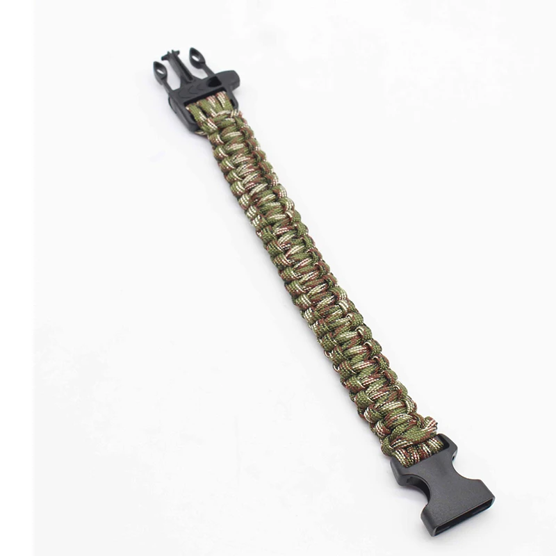 Notfall Rettungs Armband Paracord Überleben Armband Taktische Klettern Seil Outdoor Fallschirm Schnur Zubehör – Detail 2