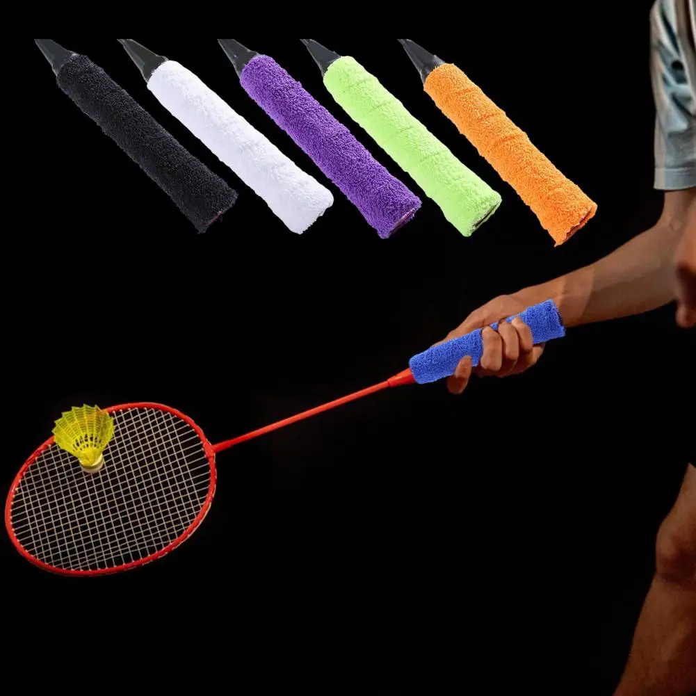 Badminton Racket Grip Tape Sweat Absorbent Towel Grip Tape for Badminton Racket Tennis Racquet Fishing Rod Anti-slip Soft