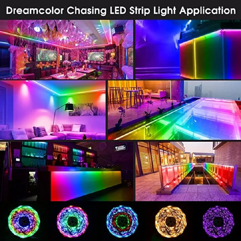 LED Strip Light for Room Color RGB 1m-30m Full Set TV BackLight Luces LED Bedroom Decoration 5V USB LED Tape 3keys 24keys 44keys